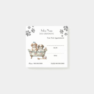 Cute dog grooming Appointment Post-it® Notes