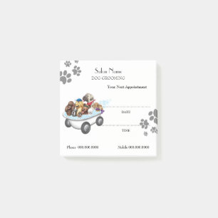 Cute dog grooming Appointment Post-it® Notes