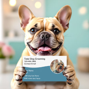 Cute Dog Grooming Business Cards Yorkie Design