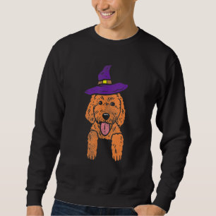 Cute Dog Halloween Costumes Goldendoodle Dog Witch Sweatshirt