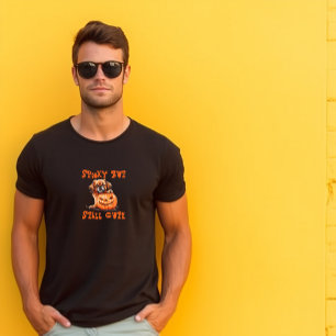 Cute dog halloween orange ironic T-Shirt