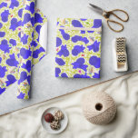Cute dog Hanukkah wrapping paper<br><div class="desc">Celebrate Hanukkah with your Akita puppy and this colourful gift wrap. Magen In Blue Hanukkah Party,  Shari Pedowitz,  artistshari.com. Shari Pedowitz Artistic Empire LLC. All rights reserved.</div>
