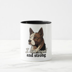 Cute Dog Illustration   Personalized Pet Lover Cof Mug