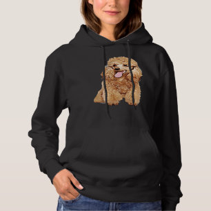 Cute Dog In Wig Funny Blonde Poodle Hoodie