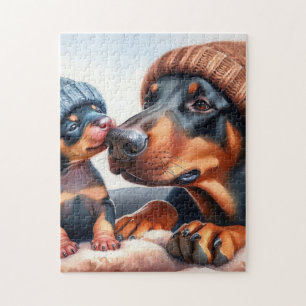 Cute Dog Jigsaw Puzzle — Christmas Gift