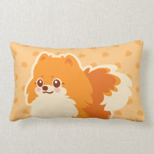 Cute Dog Kawaii Pomeranian Lumbar Pillow