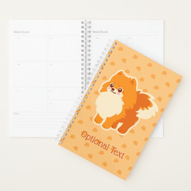 Cute Dog Kawaii Pomeranian Planner (Display)
