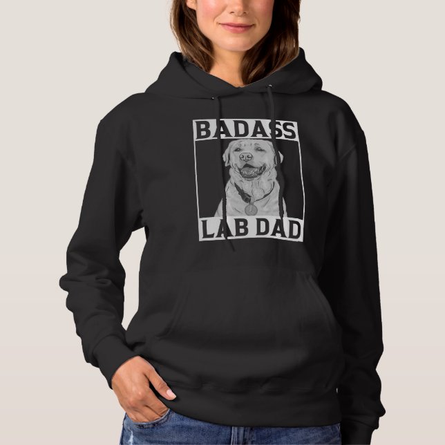 Cute Dog Labrador Dad Hoodie (Front)