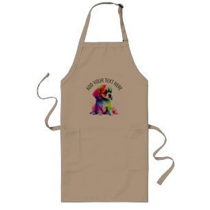 Cute Dog Long Apron