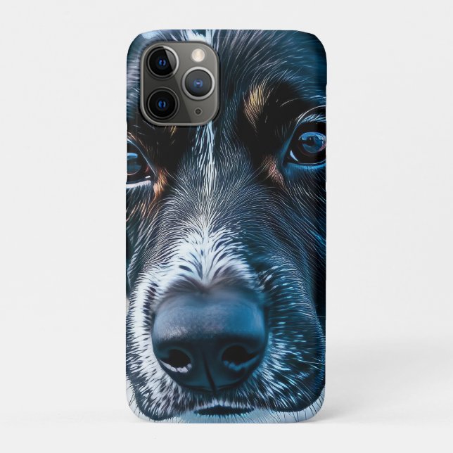 Cute Dog Looking Around Case-Mate iPhone Case (Back)