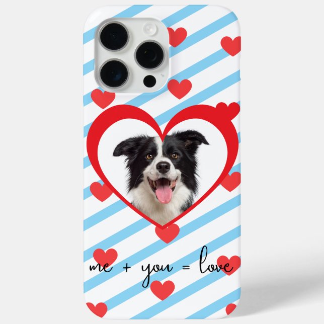 Cute Dog Love Phone Case – Me + You = Love – Adora (Back)