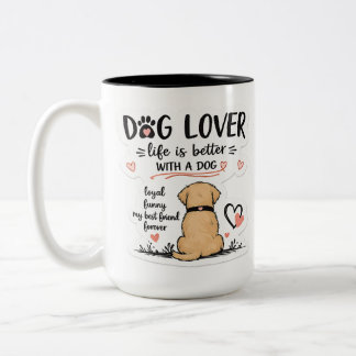 Cute Dog Lover Coffee Mug for Pet Owners