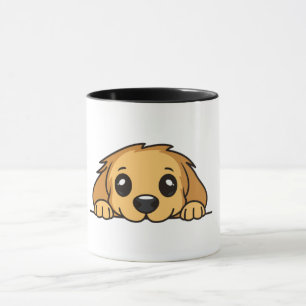 Cute Dog Lover Mug   Customizable Puppy Coffee Cup