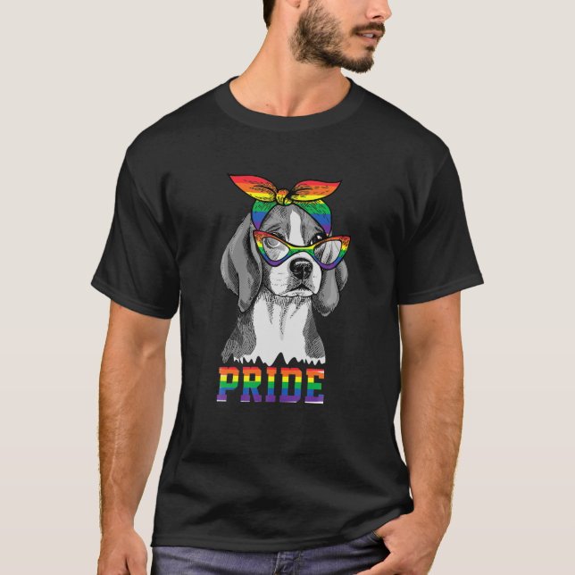 Cute Dog Lover Puppy Owner Gay Lesbian LGBT T-Shirt (Front)