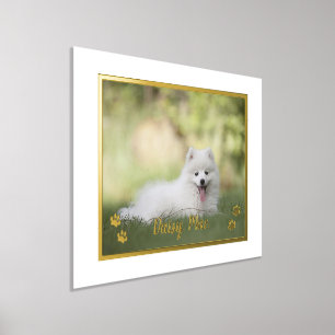 Cute Dog Lovers Personalized Pet Photo Foil Prints