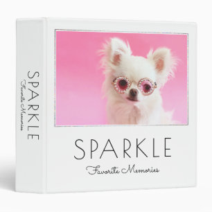 Cute Dog Memory Book   Sparkle The Tiny Chi Binder