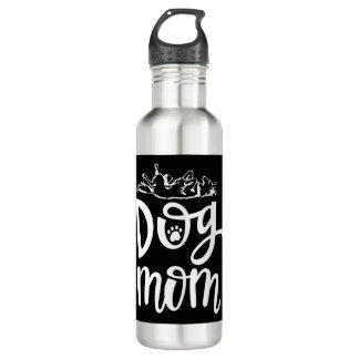 Cute dog mom best dog 710 ml water bottle