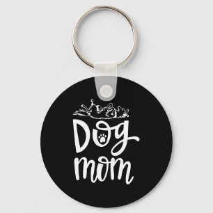 Cute dog mom best dog keychain