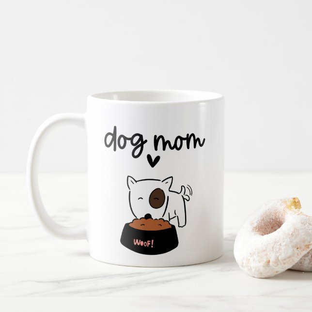 Cute Dog Mom coffee mugs (With Donut)