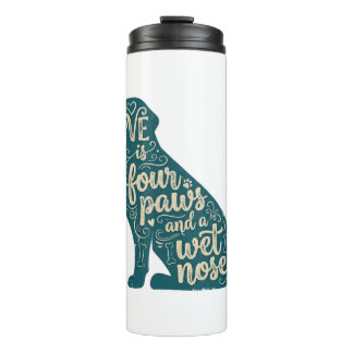 Cute Dog Mom & Dog Dad Gift Thermal Tumbler