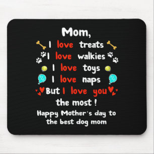 Cute dog mom mothers day, happy mothers day fromCu Mouse Pad