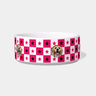 Cute Dog Mom Personalized Custom Name Cat Bowl