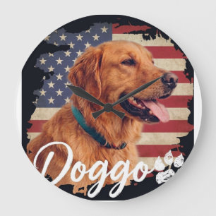 Cute Dog Mom Shirt for Pet Lovers & Puppy Owners Large Clock