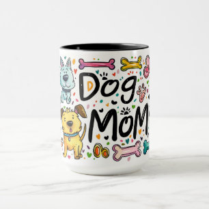 Cute Dog Mom Wrap Mug