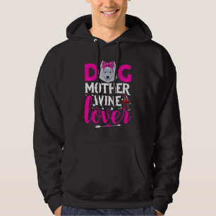 Cute Dog Mother American Eskimo Dog Mother's Day Hoodie
