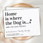 Cute Dog Moving We've Moved New Address Pet Moving Postcard<br><div class="desc">Home us where the dog is, and the dog moved! Let your best friend announce your move with this cute and funny dog moving announcement card. Personalize names with the dog, and your new address. This dog new address announcement card is a must for all dog moms, dog dads, &...</div>