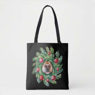 Cute Dog Nose Christmas Dog Mom Party Dogs Lover Tote Bag