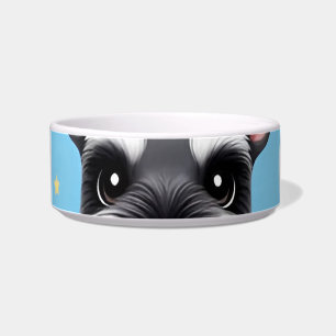 Cute Dog Of Schnauzer Animal Pattern Bowl