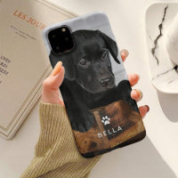 Cute Dog or Cat Photo with Paw Print and Name