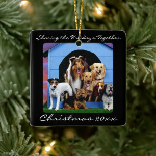 Cute Dog Pack Family Pet Personalized Ornaments