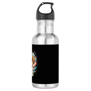 Cute Dog Paint Splash Vector Art_1 532 Ml Water Bottle