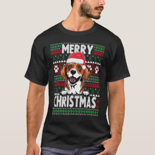 Cute Dog Pajama   Danish Dachsbracke Dog   Christm T-Shirt