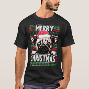Cute Dog Pajama Pug Dogs Christmas 1 T-Shirt