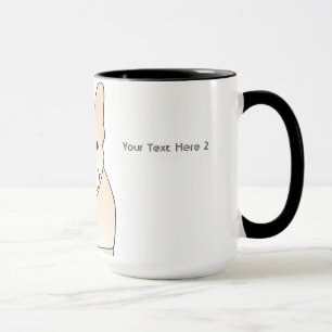 Cute Dog. Pale Cream French Bulldog. Mug
