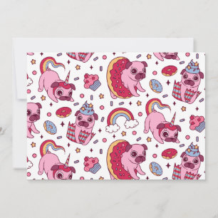 Cute dog pattern for dog lovers invitation