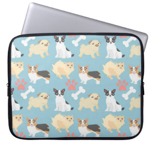 Cute Dog Pattern Laptop Sleeve