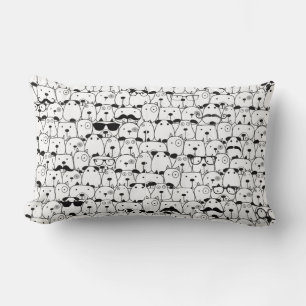 Cute Dog Pattern  Lumbar Pillow