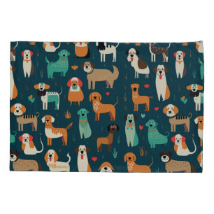 Cute Dog Pattern Pillowcase