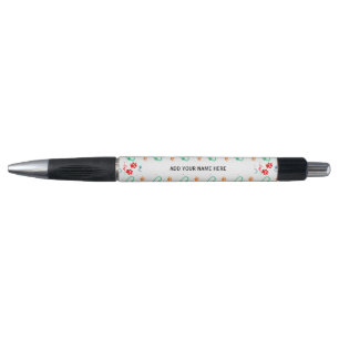 Cute DOG PAW PRINTS and LOVE HEARTS Personalized Pen
