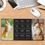 Cute Dog Personalized 2 Simple Photo 2025 Calendar Desk Mat<br><div class="desc">Introducing the 2025 Modern Desk Mat and Mouse Pad – your ultimate companion for a stylish and functional home office or work environment. This innovative desk accessory seamlessly combines practicality with a personal touch, making it a must-have for every workspace. Crafted with a sleek, modern design, this desk mat not...</div>