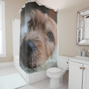 Cute Dog Personalized Shower Curtain