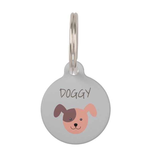 Cute Dog Pet Tag (Back)