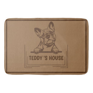 Cute Dog Pet Welcome Home party DIY name Bath Mat