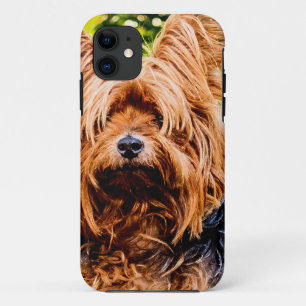 Cute Dog Pet Yorkie Peace Love Destiny Fun Art iPhone 11 Case