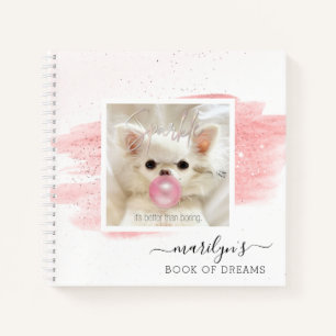 Cute Dog Photo Keepsake   Sparkle The Tiny Chi  Notebook