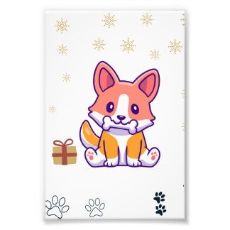 cute dog photo print